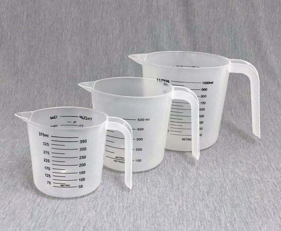 Plastic Measuring Cups Set of 4 1000ml 