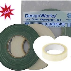 Oasis 1/2&quot; or 1/4&quot;x60yd  Waterproof Tape (Green/White/Clear)