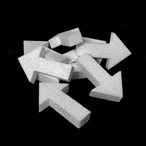 12-delige 3&quot; schuimpijlenwijzers Mini hard EPS-schuim
