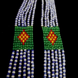 Two Navajo Indians Seed Bead Necklace image 6