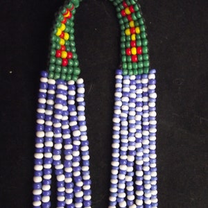 Two Navajo Indians Seed Bead Necklace image 5