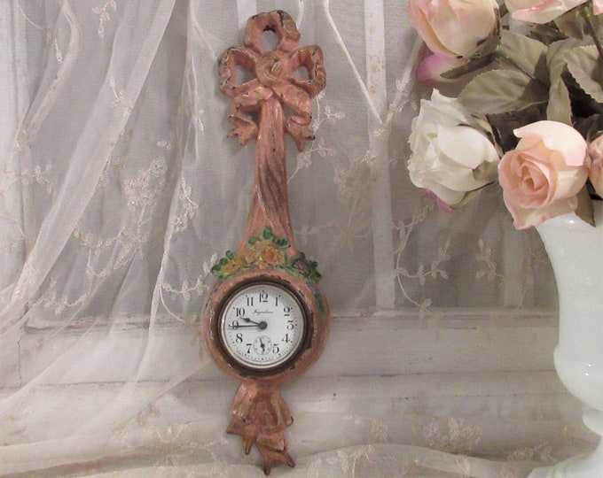 Antique Cast Iron Ingraham Wall Clock C1907 Etsy
