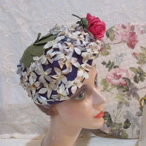 Vintage Floral Hat, c1930s