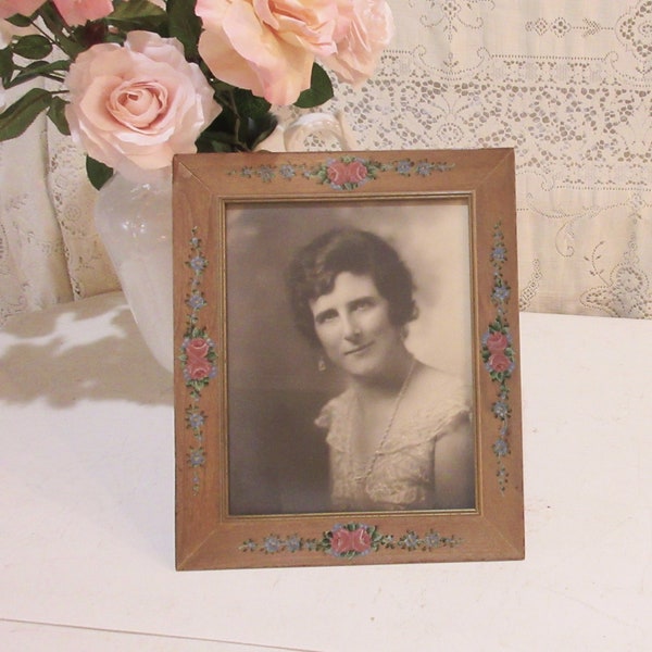 Vintage Hand Pained Picture Frame, 1930-40
