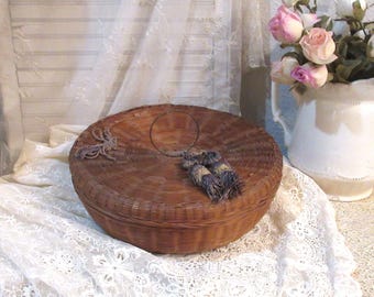 Vintage Sewing Basket, c1910-20