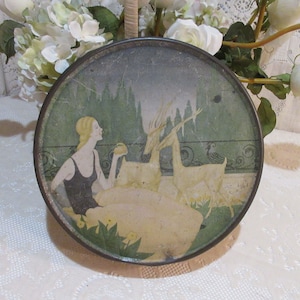Art Deco Biscuit Tin, c1930