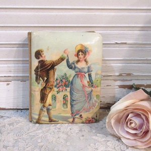 Victorian Celluloid Photo Album with Photos, c1900, Small