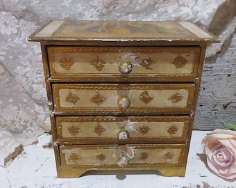 Vintage Florentine Jewelry Chest, c1940-50