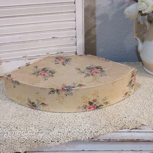 Vintage Fabric Covered Sewing Box, c1930 image 1