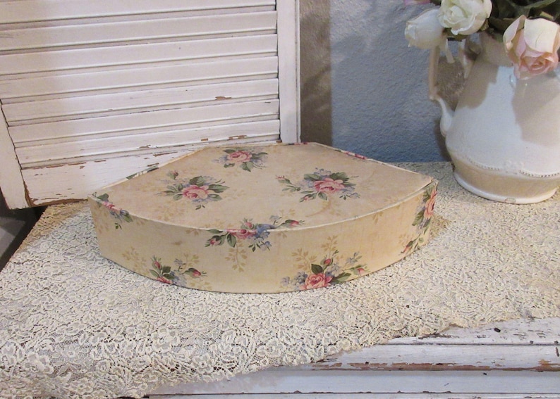 Vintage Fabric Covered Sewing Box, c1930 image 1