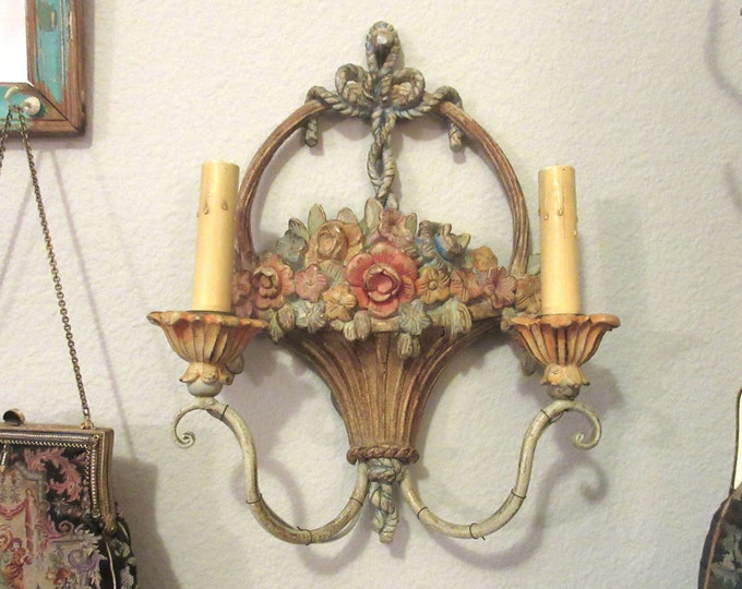 Vintage Wall Light Sconce Etsy