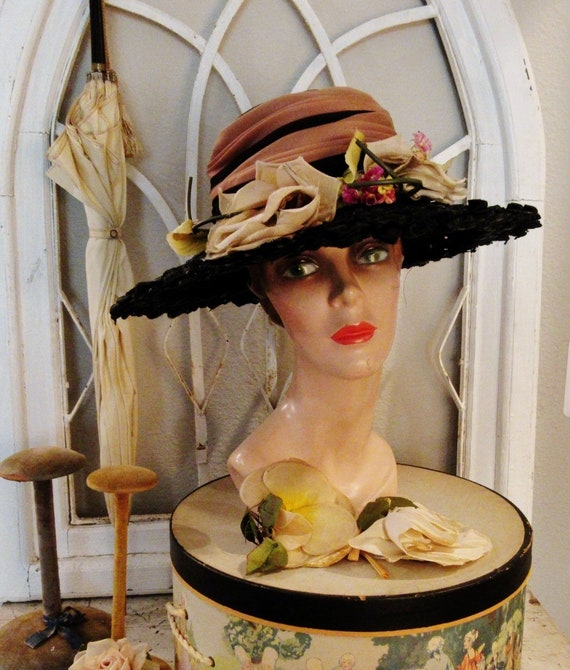 Straw Picture Hat, c1950s