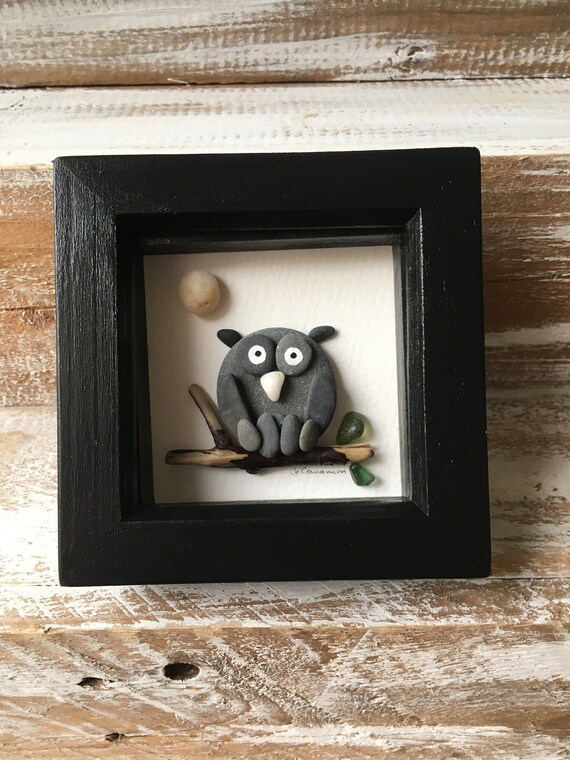 Owl Pebble Picture .