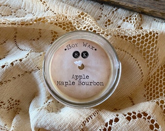 Apple Maple Bourbon Soy Was Candle