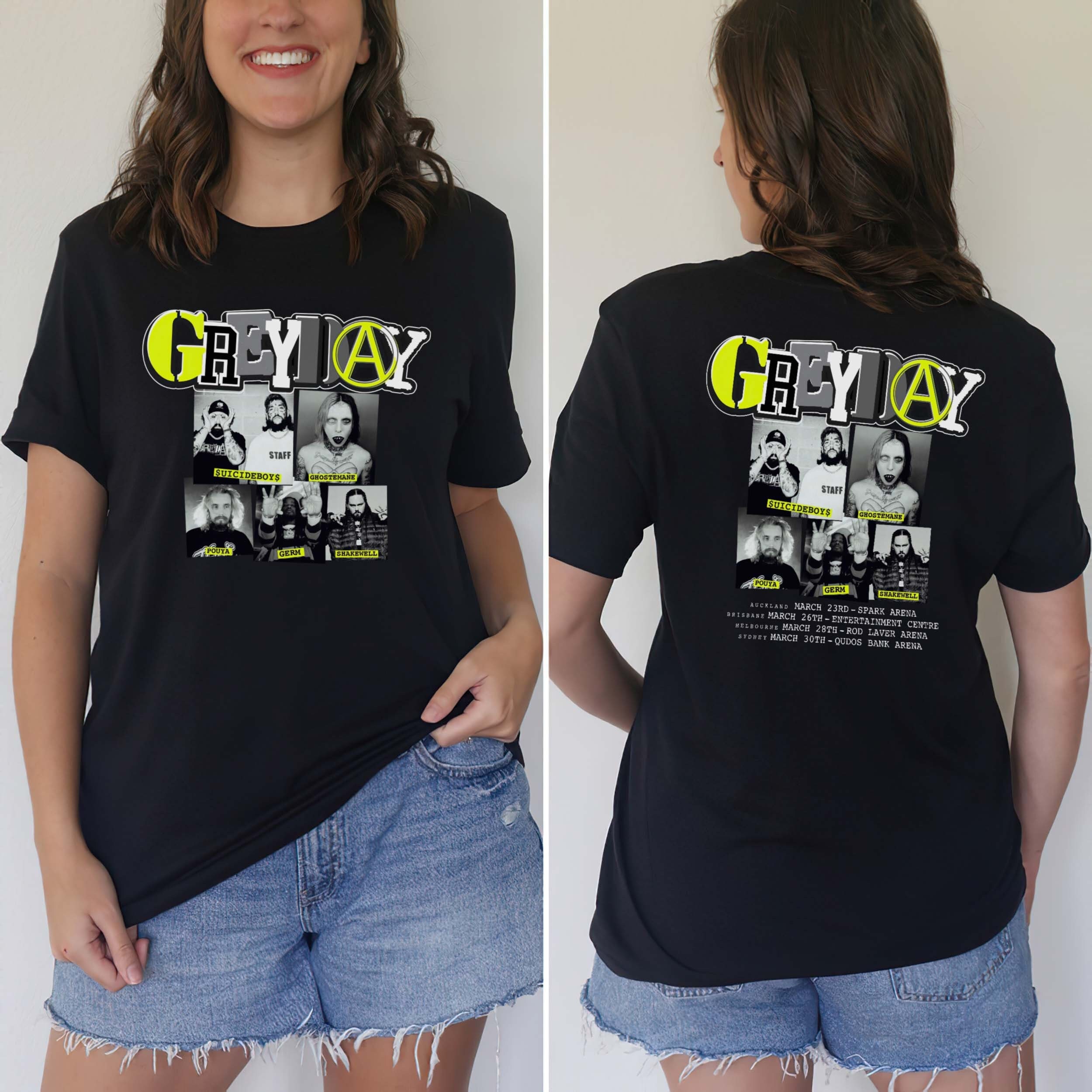 Discover Grey Day Australia Tour 2024 Tshirt