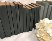 Black and White Wedding, Modern Black Books, Modern Grey Books, Modern Gray and Black Books, modern decor, painted books