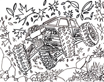 Download 5 Traxxas Summit Coloring Pages Drawing Truck 4x4 RC | Etsy