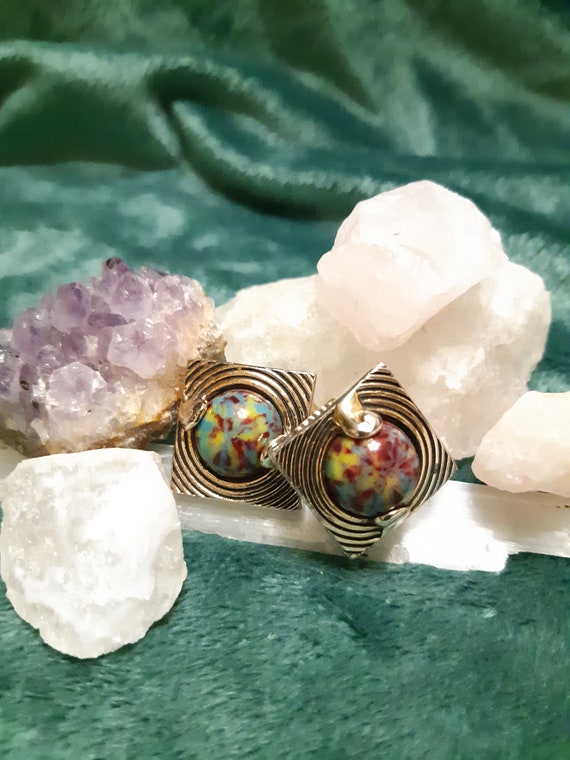 Tie-Dye Cufflinks || Vintage Accessories || The B