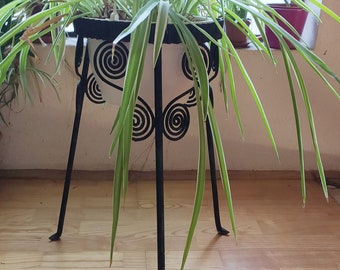 Plant Stand - Plant Stool - Mid Century Iron Stand - Iron Flower Stand