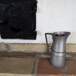Vintage Percolator Coffee Maker 1 Cup Espresso Stove Top Pot Mid Century Retro  Mini Kitchen Appliance Home Decor Epsteam