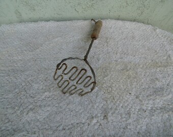 Antique Potato Masher - Farmhouse Kitchen Decor