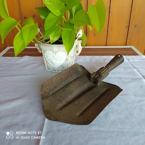 Oude Gietijzeren Carbon Shovel - Kleine Kolenschep - Home Decor - Boerderij Decor