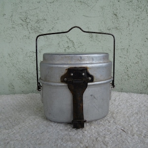 Vintage aluminium canteen.