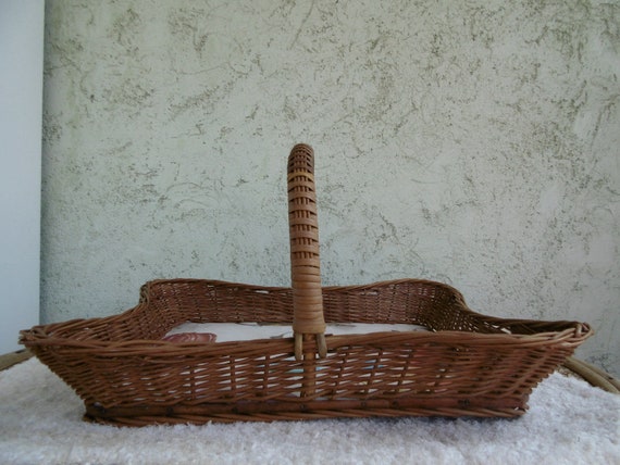 Vintage Wicker Children's Suitcase Basket...Picni… - image 6