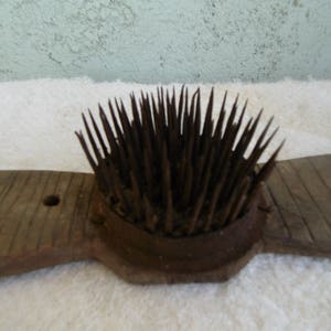 Antique Primitive Wool comb - Antique Natural Wool Comb - Hand Carved-Country Cottage Chic-Wool carder-Primitives rustic decor-Unique gift.