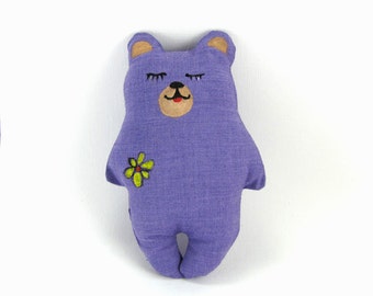 Soft Toys , Toy Bear , Teddy Bear , Stuffed Bear , Kids Toys , Animal Doll , Rag Toy , Funny Animals , Purple Toys , Art Toy , Fabric Toys