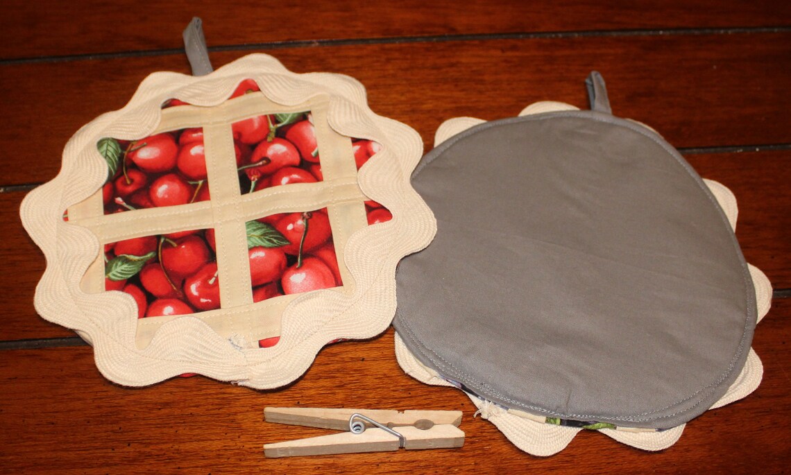 Pie Hot Pads Cherry Etsy