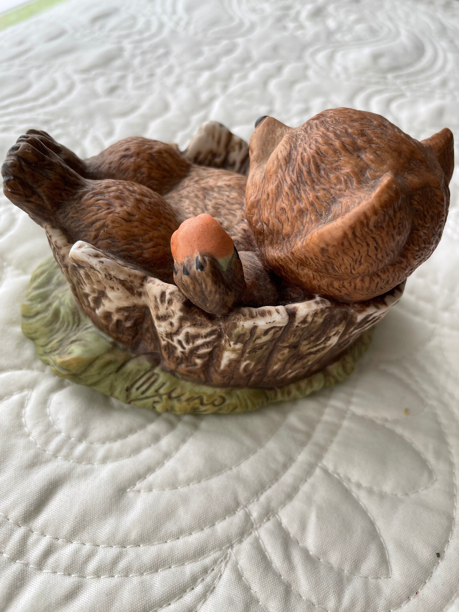 Collectible teddy bear figurine statue Etsy