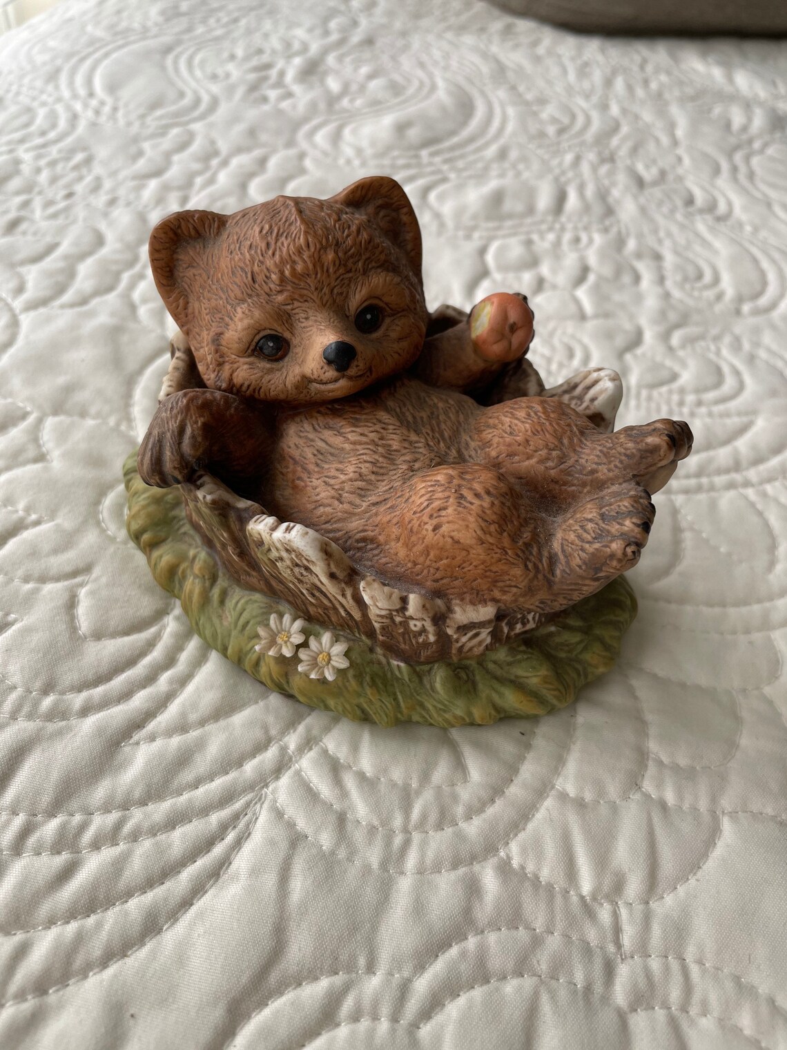 Collectible teddy bear figurine statue Etsy