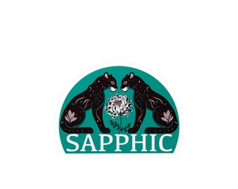 Sapphic Jaguars - Kiss Cut Vinyl Sticker