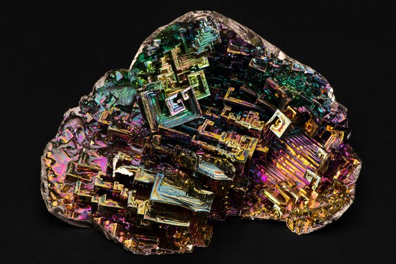 Subterranean City 386g Xxl Bismuth Crystal Geode Plate Sacred Etsy subterranean city 386g xxl bismuth crystal geode plate sacred geometry fractal transformation healing sculpture science home decor