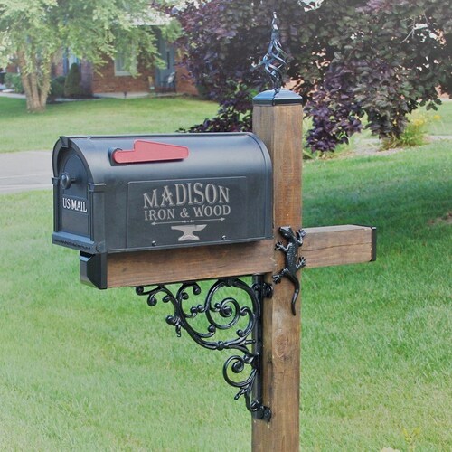 Gecko Wrought Iron Mailbox Dress up Kit Mailbox Ornamental Etsy