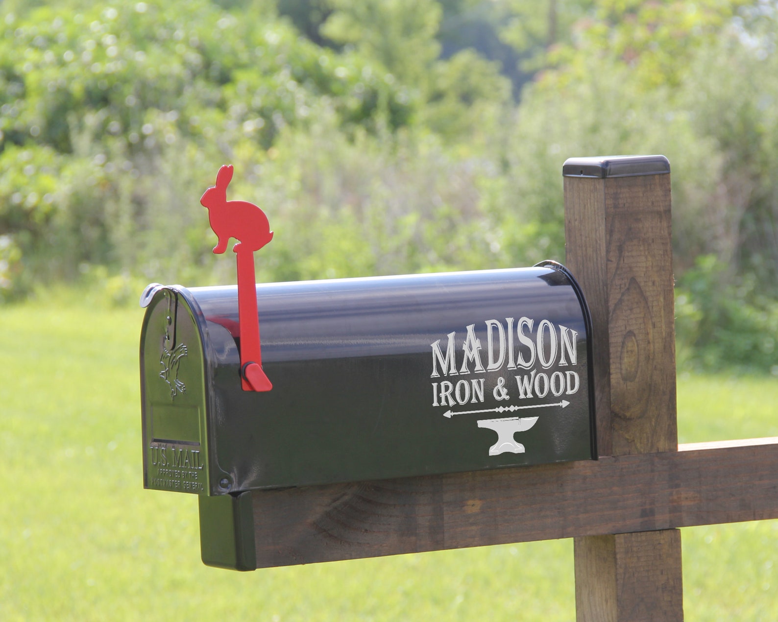 Bunny Mailbox Flag Decorative Mailbox Flag Metal Bunny Etsy