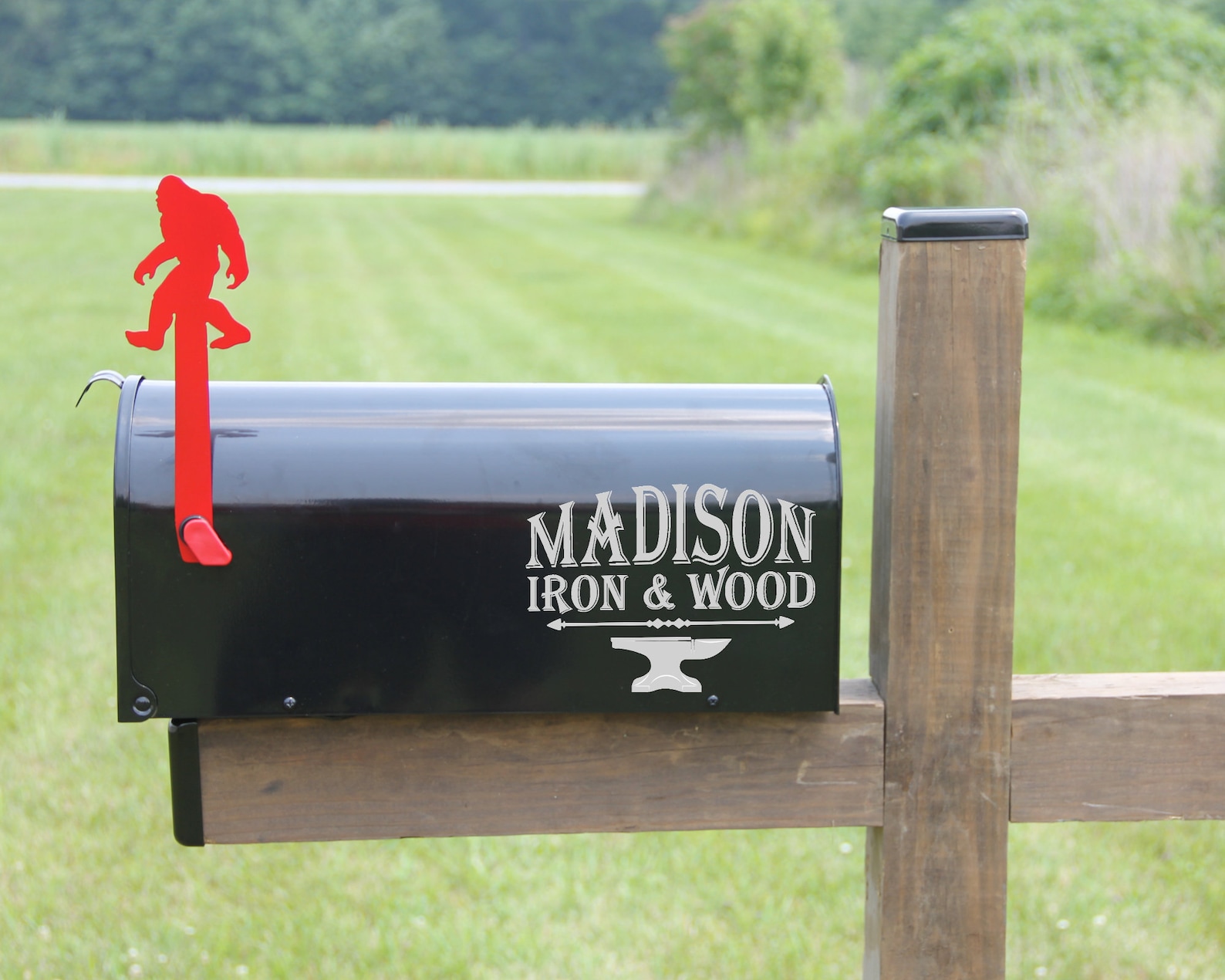 Big Foot Mailbox Flag Decorative Mailbox Flag Metal Big Foot Etsy