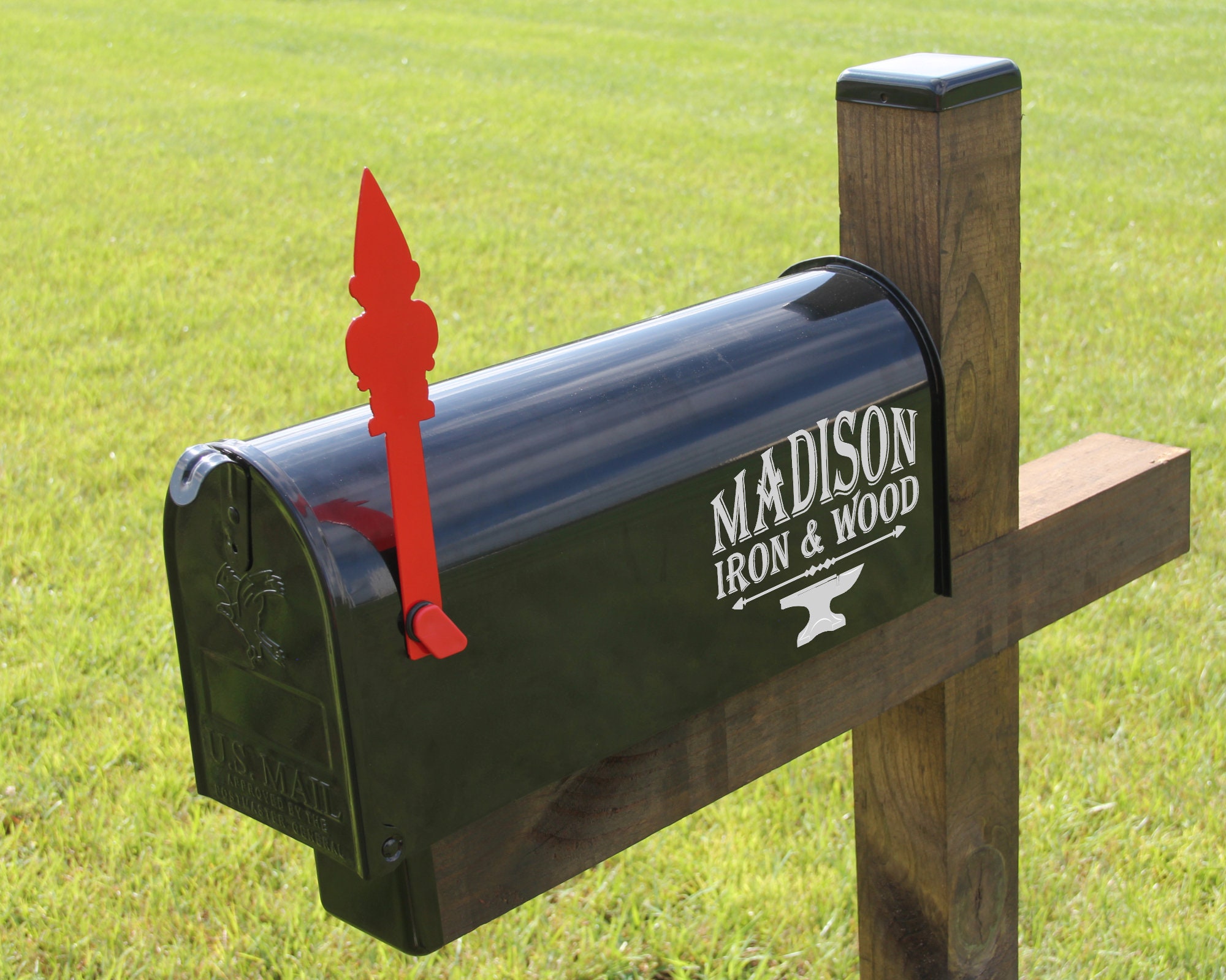 Gnome Mailbox Flag Decorative Mailbox Flag Metal Gnome Etsy