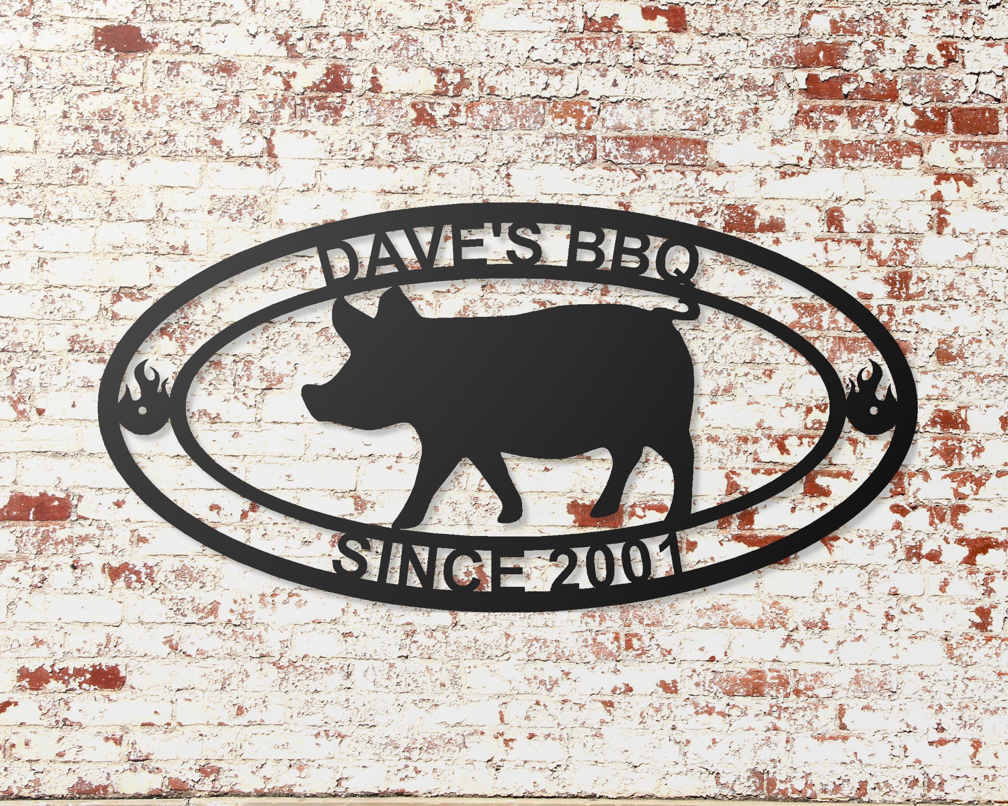 BBQ Restaurant Metal Sign Barbecue Decor Custom Barbeque - Etsy Ireland
