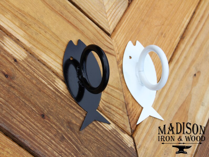 Nautical Rope Fence Bracket Fish Design Rings Dock Rope Etsy