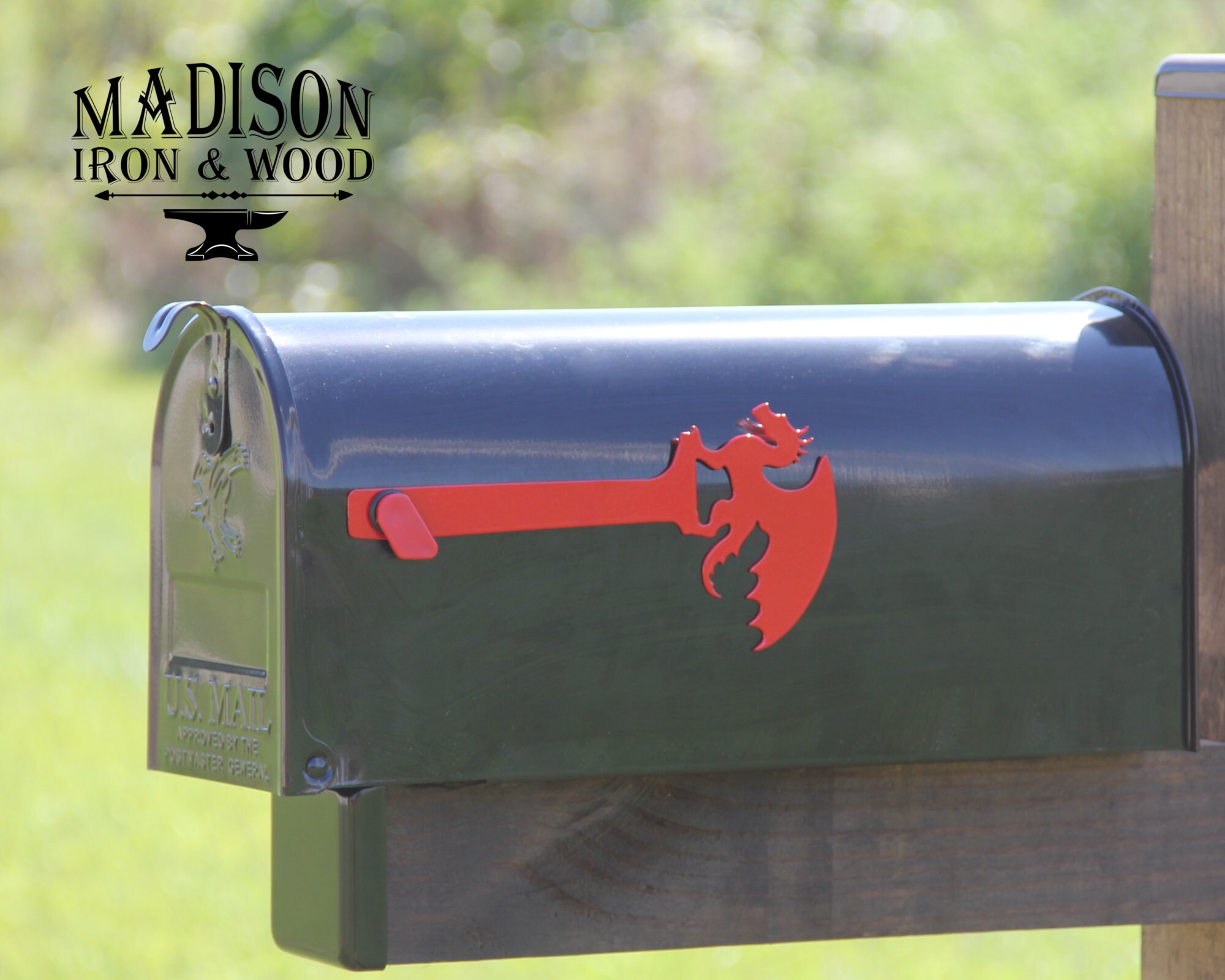 Dragon Mailbox Flag Decorative Mailbox Flag Metal Dragon Etsy