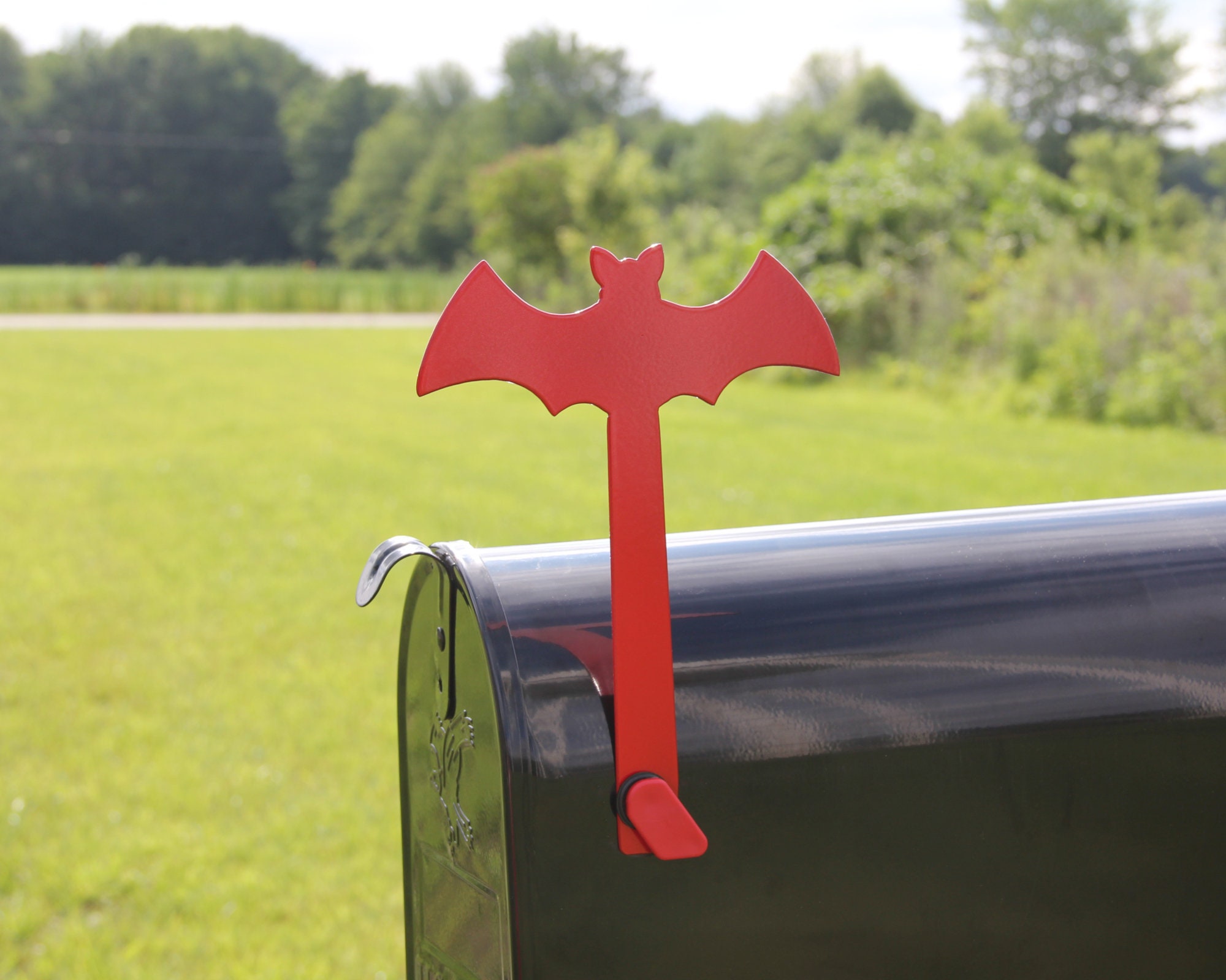 Bat Mailbox Flag Decorative Mailbox Flag Metal Bat Mailbox Etsy