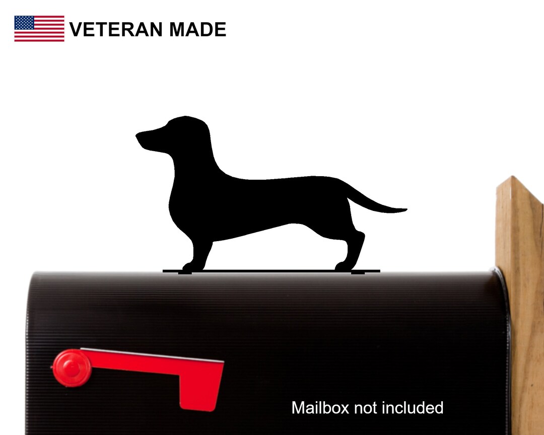 Dachshund Mailbox Top, Decorative Dachshund Mailbox Topper, Canine Mailbox Decor, Dog Mailbox