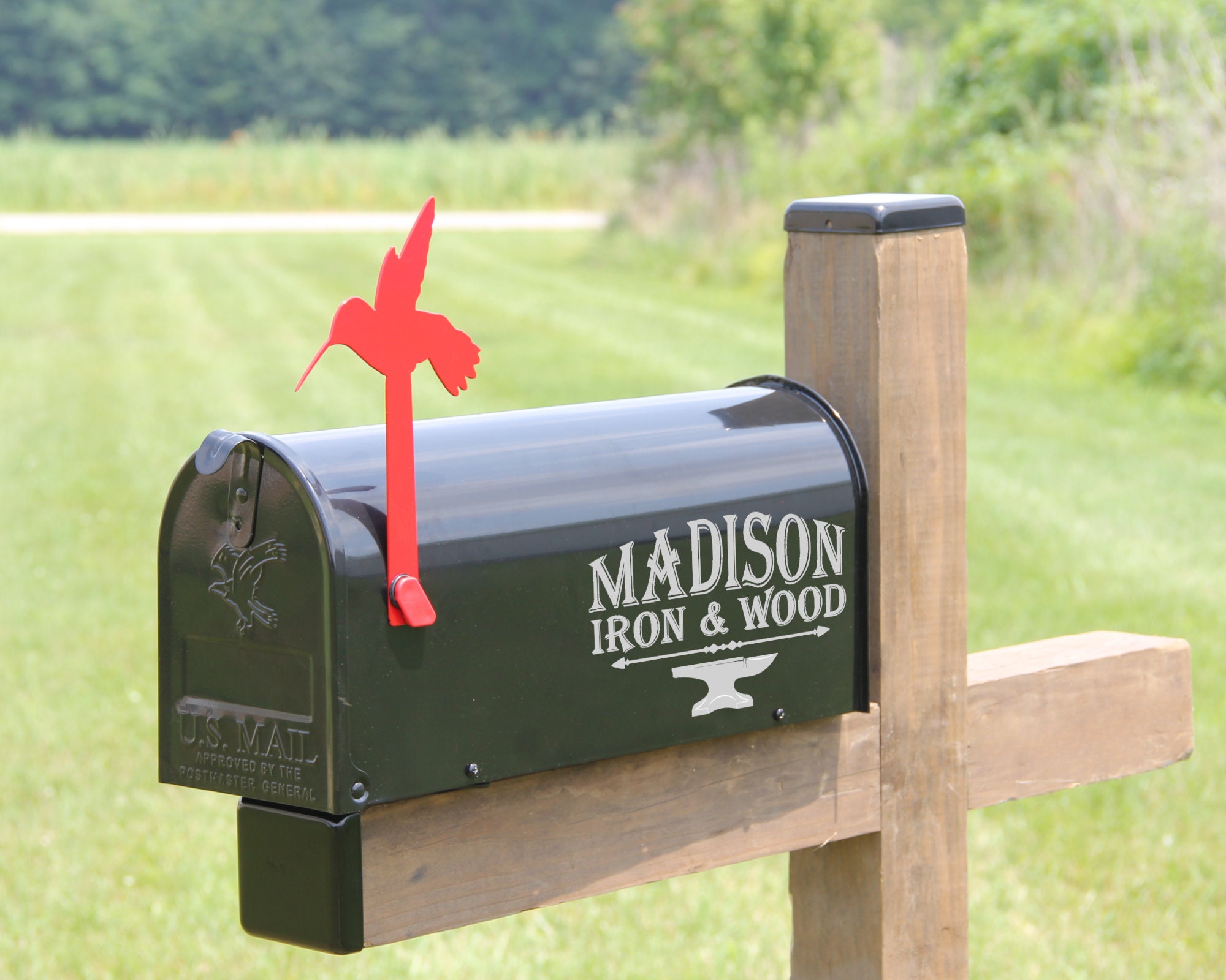 Hummingbird Mailbox Flag Decorative Mailbox Flag Metal Etsy