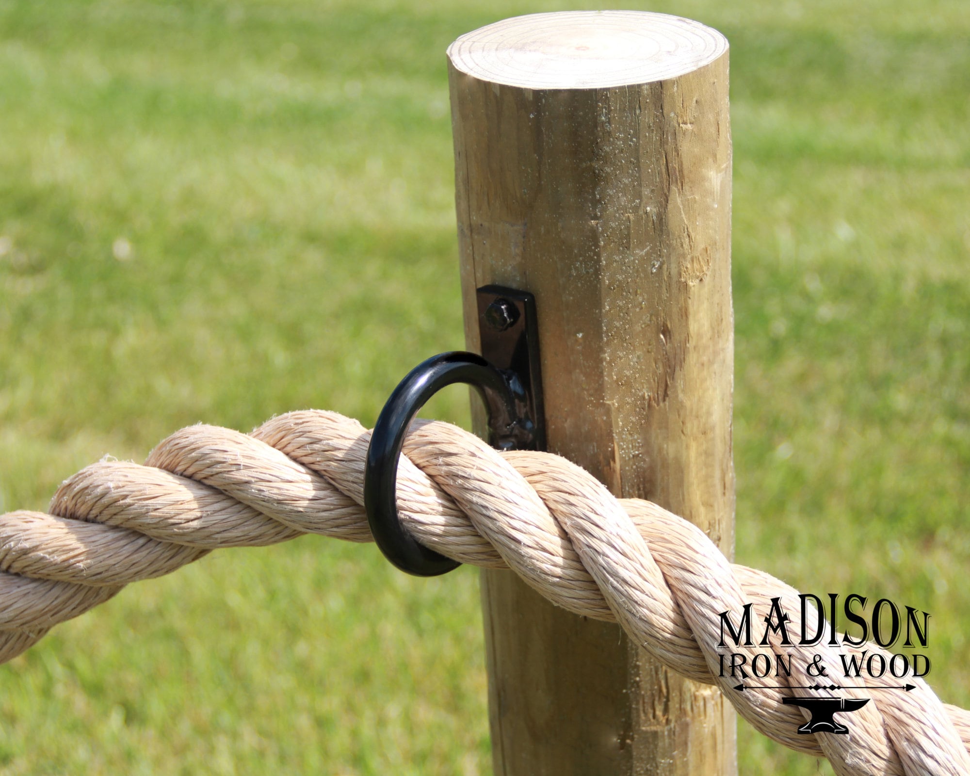 Heavy Duty Metal Nautical Rope Fence Rings for Round Posts Etsy