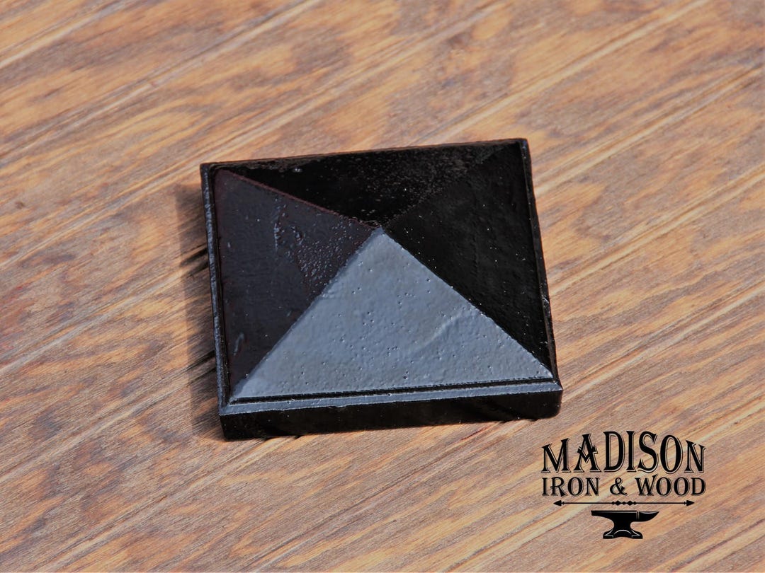 True 3x3 Cast Iron Post Cap fits True 3 X 3 Post, Metal Post Cap for