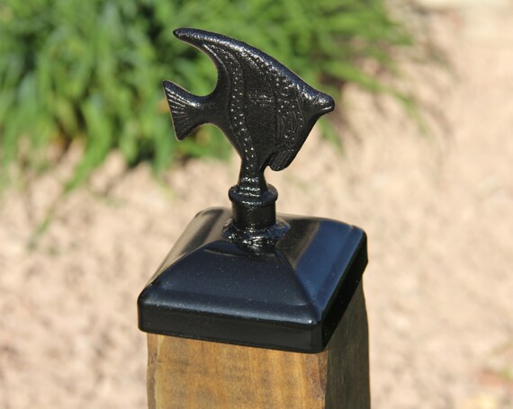 Fence Post Cap Decorative Tropical Fish For 4x4 Fence And Etsy
