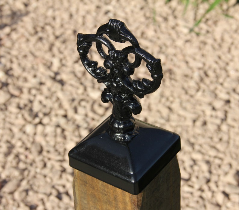 Wrought Iron Decorative Victorian Post Cap for 4x4 Wood / Etsy