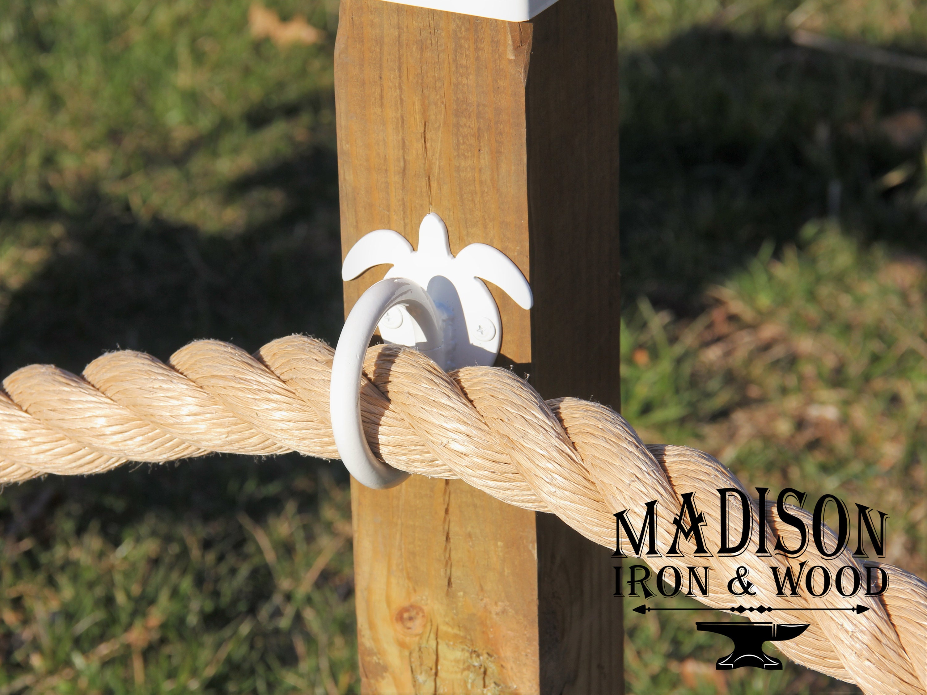 Sea Turtle Nautical Rope Fence Holders Rope Loops Fence Rope Etsy